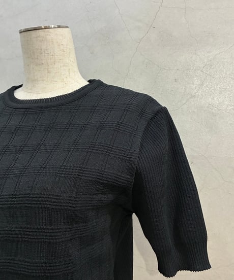 Short Sleeve Poly Knit BK