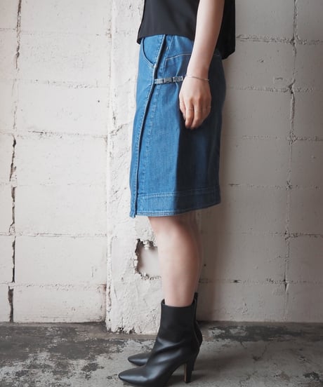 Levi’s ENGINEERED Wrap Middle Denim Skirt BL