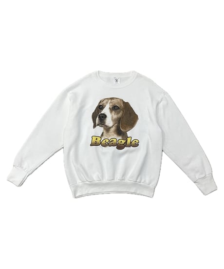Beagle Print Sweat WH