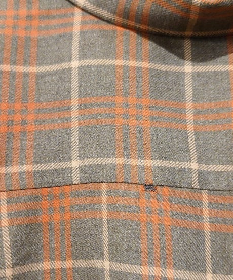 1960's Vintage Open Collar Check Shirt GROR
