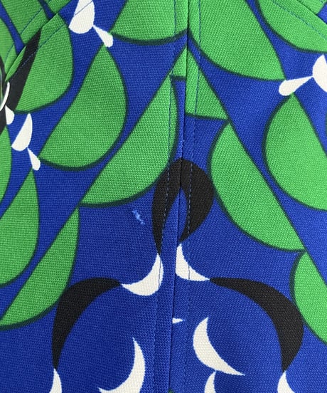 Psychedelic Pattern No Sleeve Dress BLGN