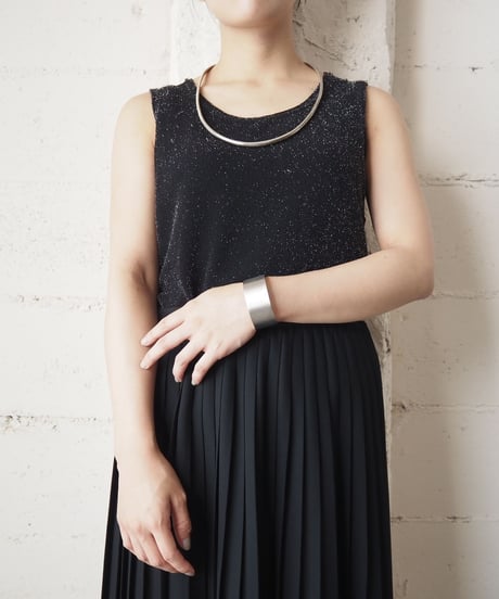 Spandex Glitter N/S Tops BK