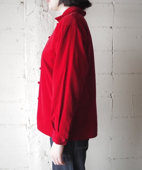L/S Velvet China Shirt RE