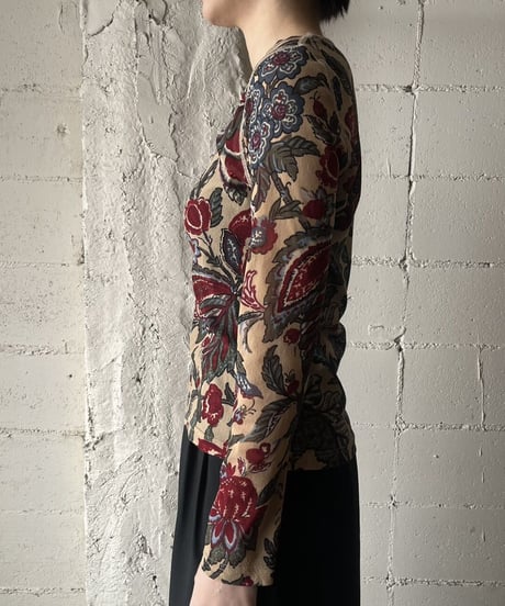 Botanical Pattern Seethrough Cutsewn BERE