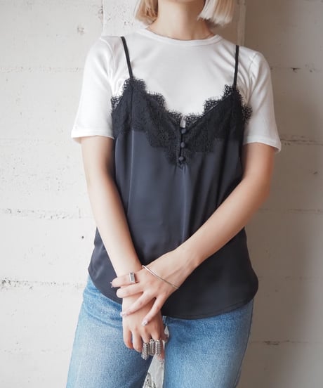 Abercrombie&Fitch Lace Satin Camisole BK