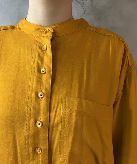 Band Collar Three Cuff Shirt OR