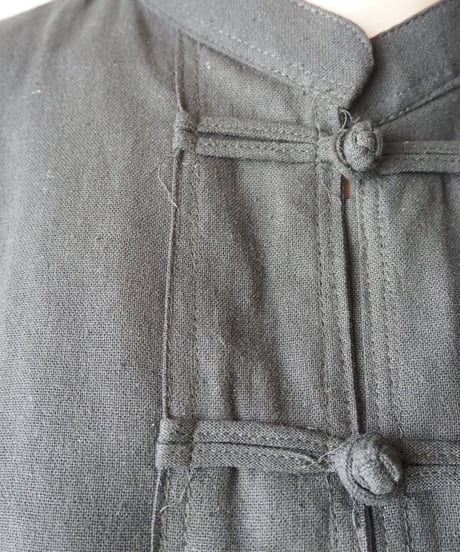 Short Sleeve China Shirt Jacket BK