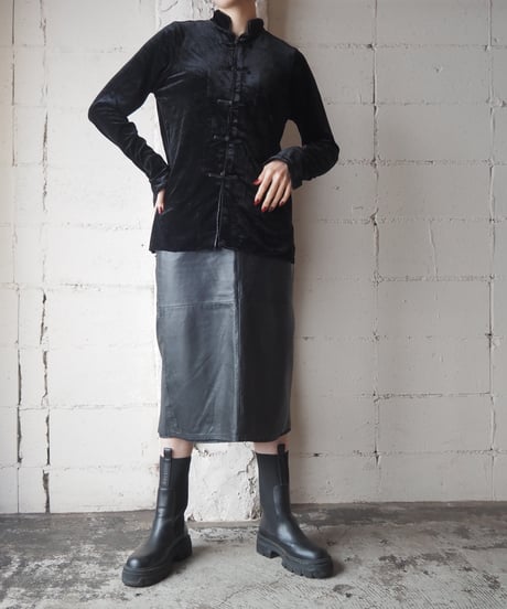 Velour China Shirt BK