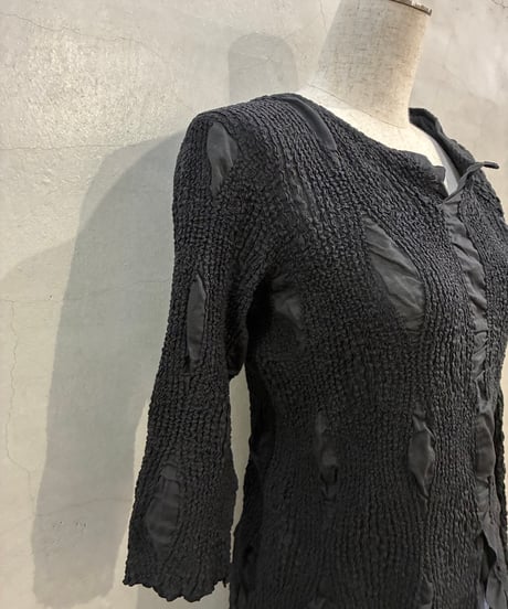JILSANDER Textured Asymmetric Design Tops BK