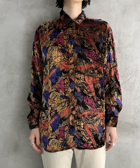 Velours Pattern Shirt BKOR