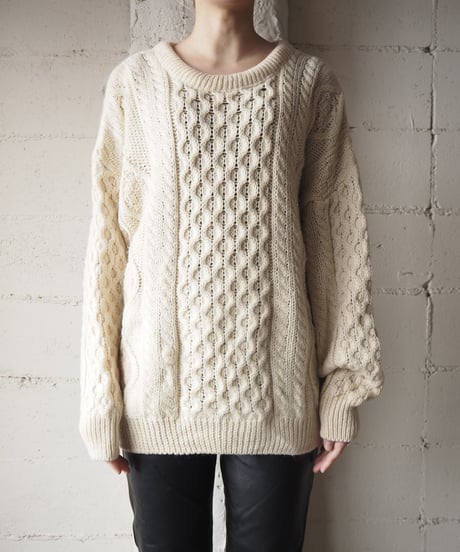 Crew Neck Fisherman Knit IV
