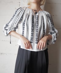 Romanian Hand Embroidered Blouse WHBK