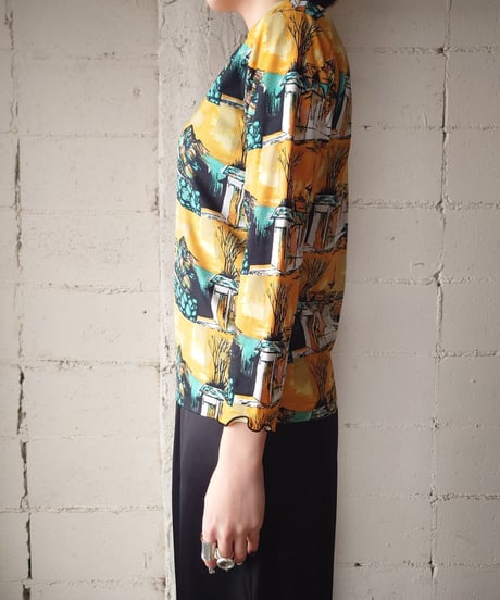 Landscape Print Tops YE