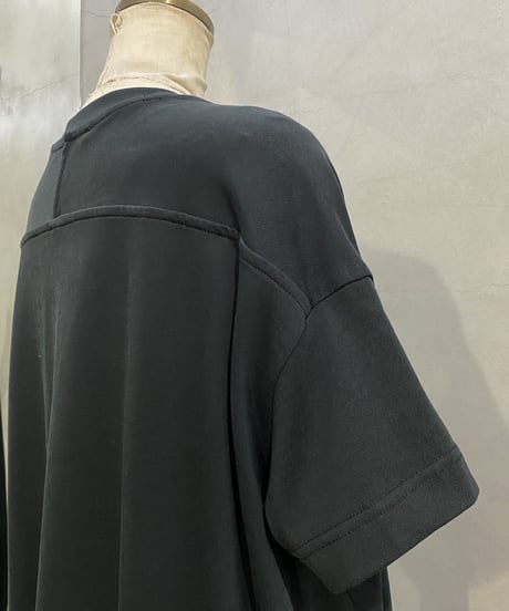 Acne Studios Deep Slit Tee Shirt Dress BK