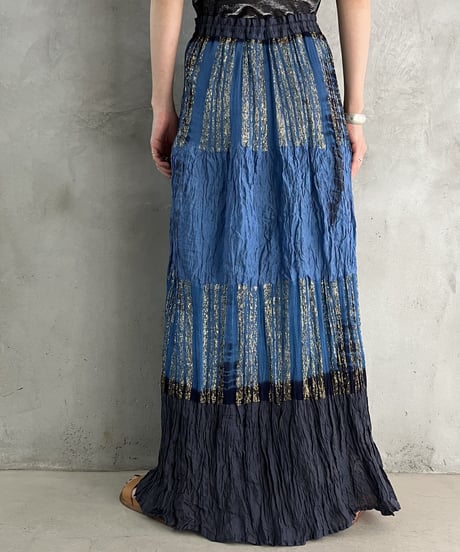 Indian Shirring Tired Skirt BLGO