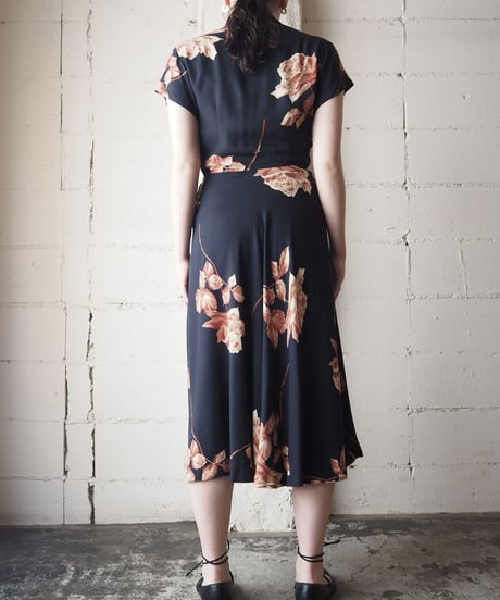 Flower Pattern Dress BK