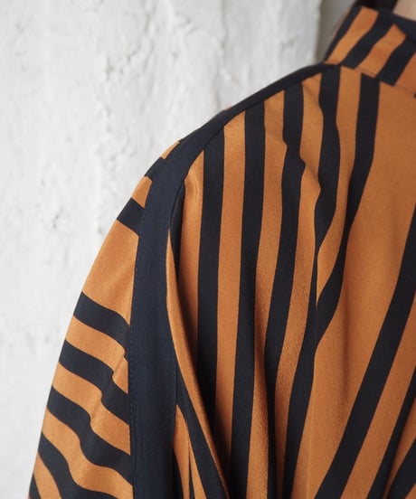 Dolman Sleeve Stripe Blouse ORBK