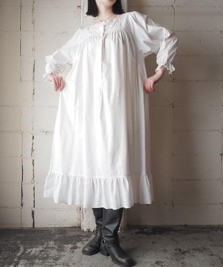 3 SUISSES Square Neck Night Dress WH