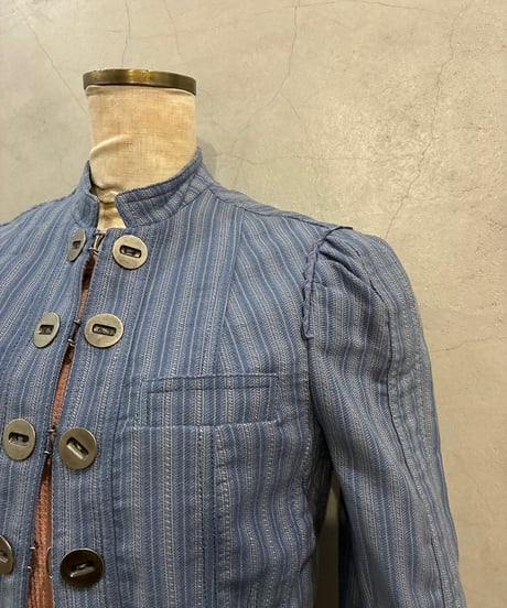 MARC JACOBS Band Collar Stripe Jacket BL