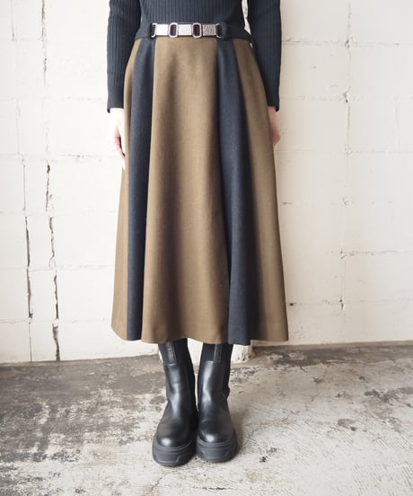 Bicolor Tyrolean Skirt BRBK