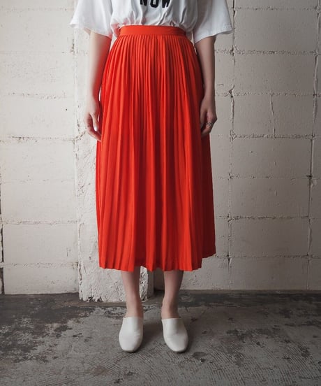 Pleated Flare Skirt RE