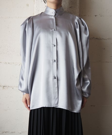 Stand Collar Volume Sleeve Shirt SV