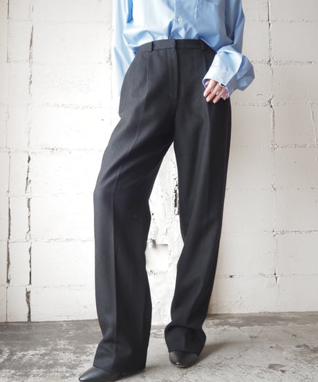 LAUREN Wool Tuck Pants BK
