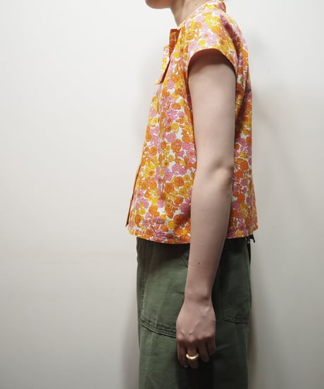 Flower Pattern Short Sleeve Shirt ORPI