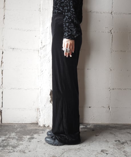 Velour Easy Wide Pants BK