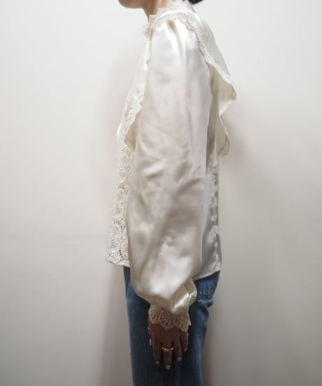 Lace Front Satin Blouse IV