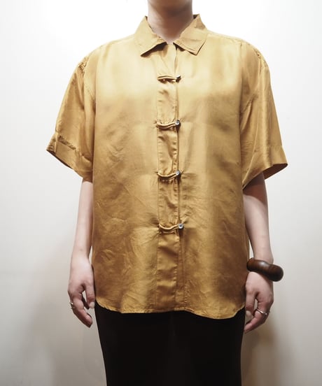 Loop Button Silk Shirt MU