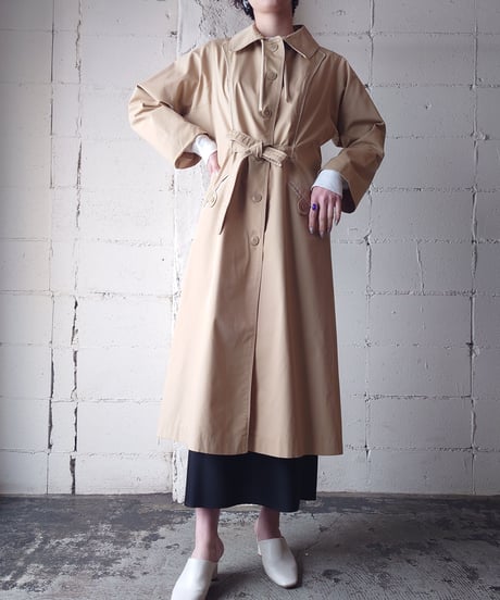 1970's Belted Soutien Collar Coat BE