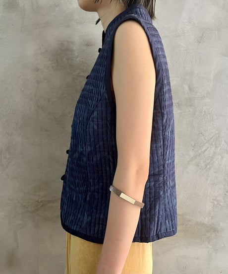 Ralph Lauren Botanical Pattern China Vest NVBL