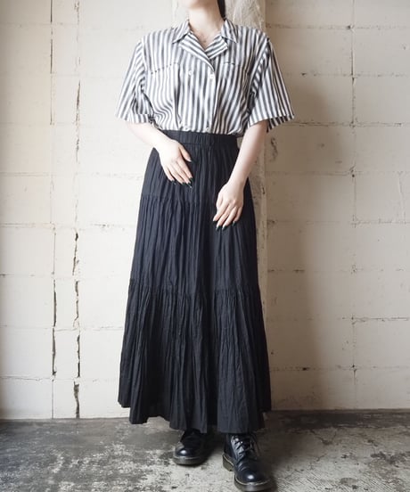 1980's Stripe Double Breasted Shirt GRWH