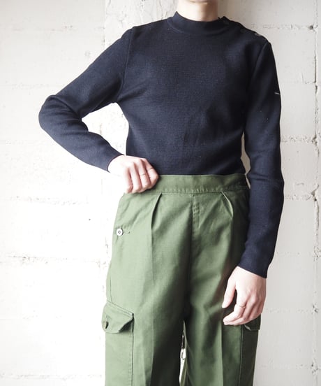 SAINT JAMES Shoulder Button Knit BK