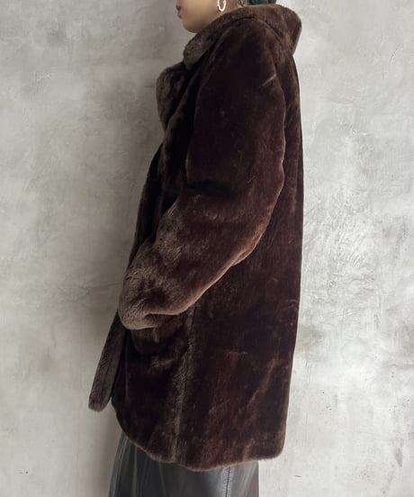 Fake Fur Double Chest Coat BR
