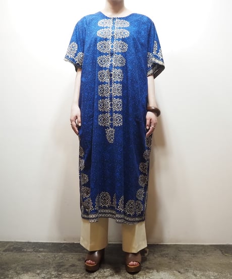 African Batik Zipup Dress BL