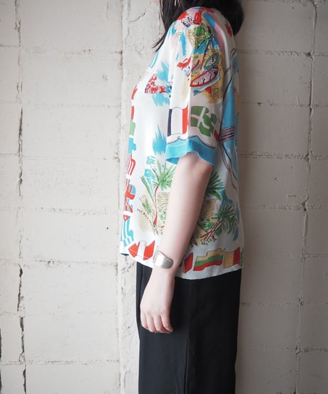 Tropical Pattern S/S Shirt WHLBL