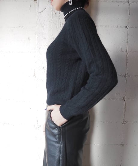 Ralph Lauren Turtle Neck Cable Knit NV