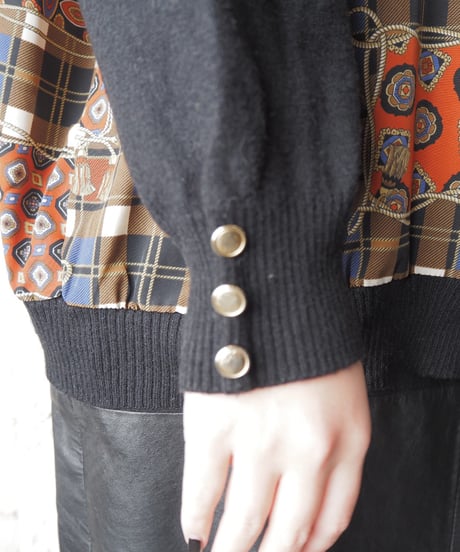 Scarf Pattern Cardigan BKBR