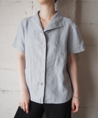 FLAX Open Collar S/S Shirt GR