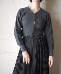 REMAKE Frilled Hem Thermal Cardigan DGR
