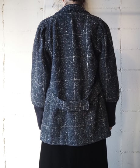Tweed Long Rib Cuff Jacket DGR