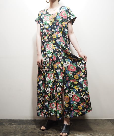 Flower Pattern Dress BK