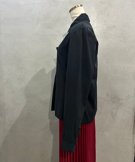 Yohji Yamamoto + NOIR Pleated Design Shirt BK