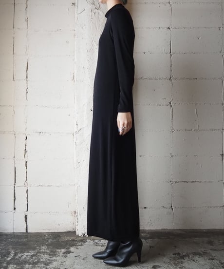 Spandex Mix Stand collar Drsess BK