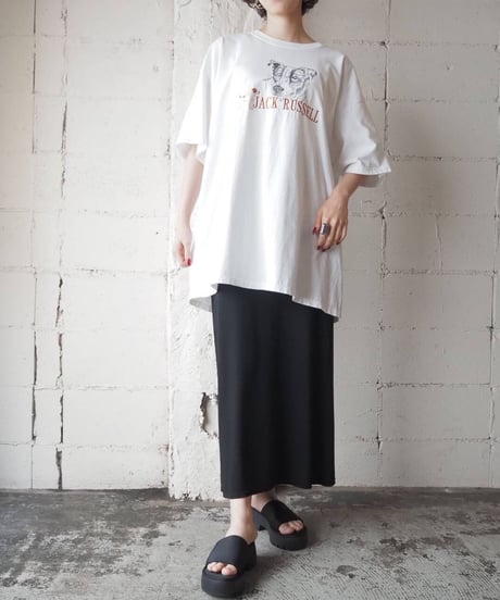 Dog Embroidery Tee WH