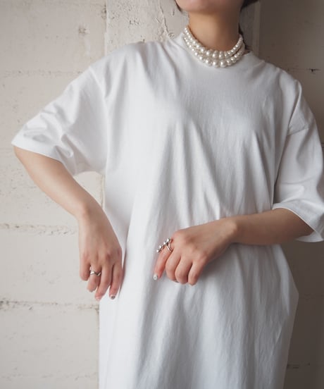 Long Solid Tee WH