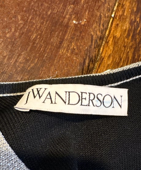 JW Anderson Cut Out Asymmetric Lame Knit SV