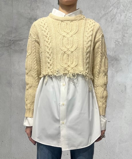 Remake Cutoff Fisherman Knit IV